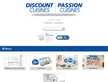 Tablet Screenshot of discountcuisines.fr